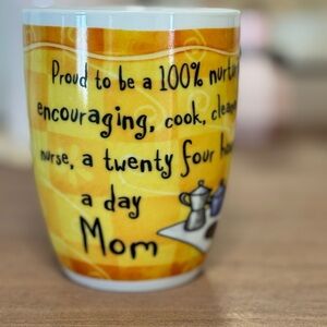 Marvelous Mom Yellow Porcelain Coffee Mug H&H